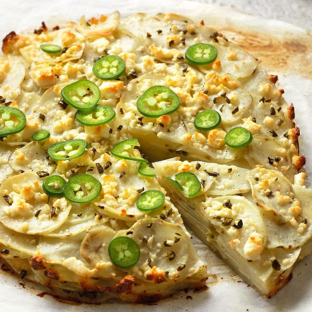 Jalapeno & Cotija Cheese Potato Stack Pie