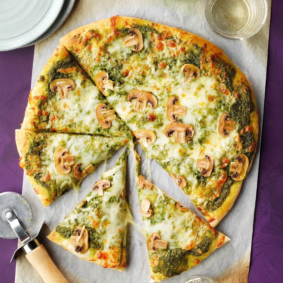 Easy Pesto Pizza