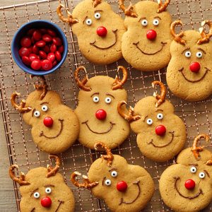 Easy Reindeer Cookies