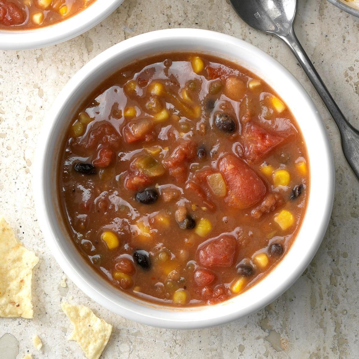 Fast Refried Bean Soup