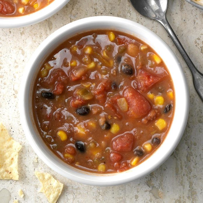 Fast Refried Bean Soup