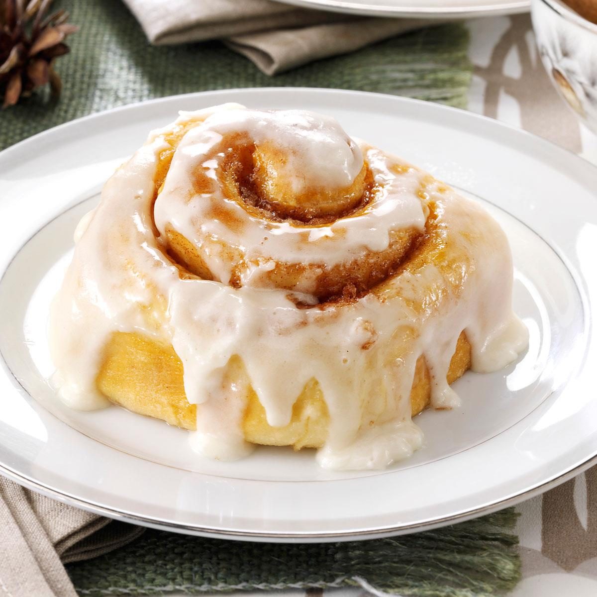 Favorite Frosted Cinnamon Rolls