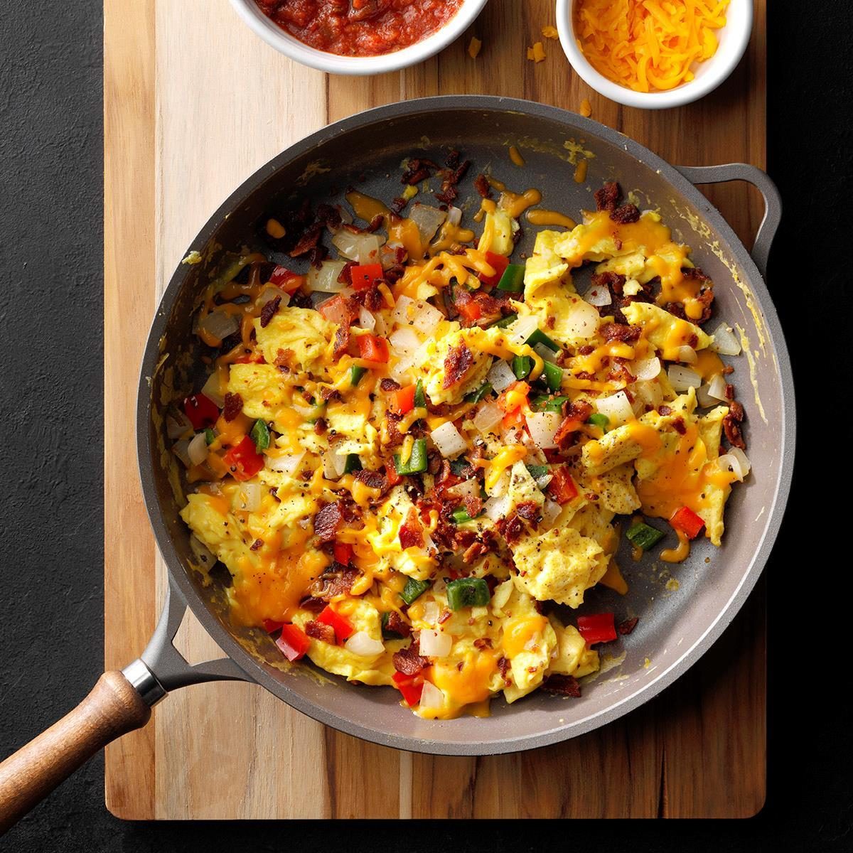 Fiesta Scrambled Eggs Recipe | Taste of Home