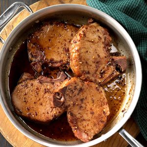 Five-Spice Glazed Smoked Chops