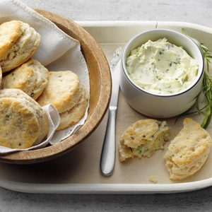 Flaky Biscuits with Herb Butter