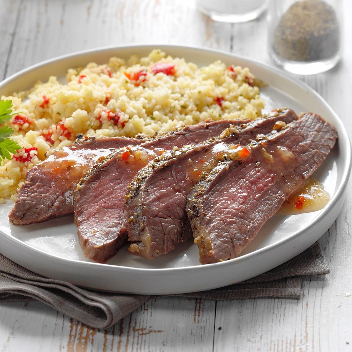 Flank Steak with Couscous