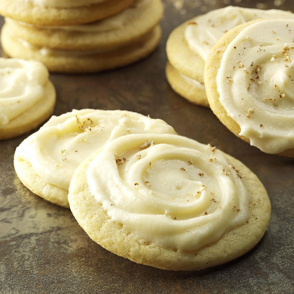 Frosted Eggnog Cutout Cookies