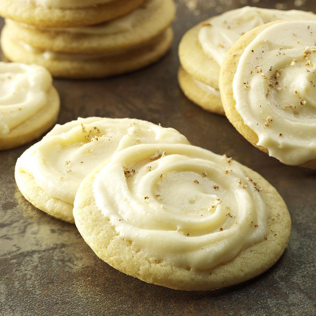 Frosted Eggnog Cutout Cookies