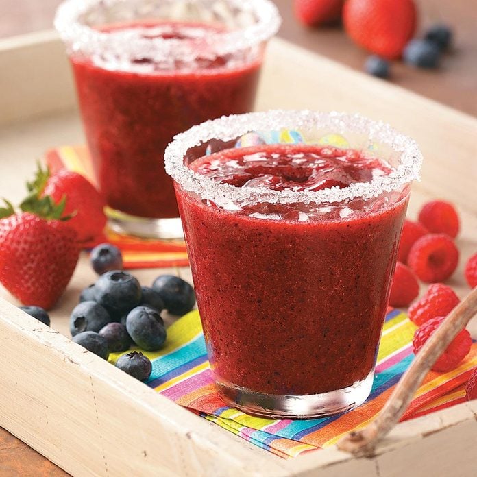 Frozen Lemon-Berry Margaritas