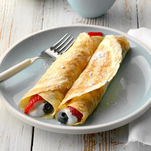 Fruit ‘n’ Cream Crepes