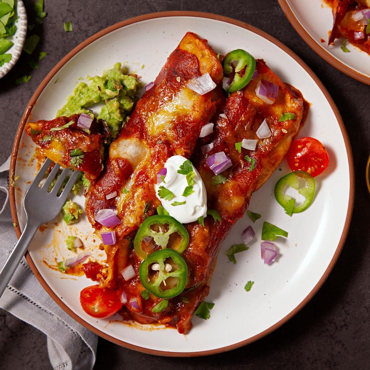 Garlic Beef Enchiladas