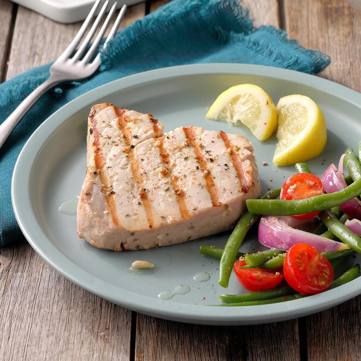 Garlic Herbed Grilled Tuna Steaks