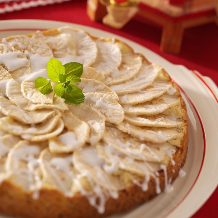 German Apple Cake with Sweet Drizzle