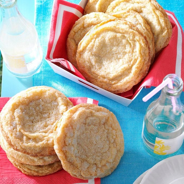 Giant Lemon Sugar Cookies