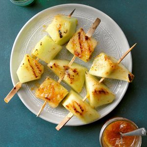 Ginger-Glazed Grilled Honeydew