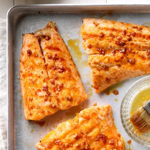 ginger glazed grilled salmon