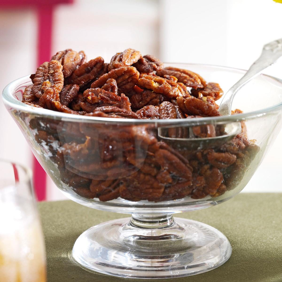 Ginger-Maple Roasted Pecans