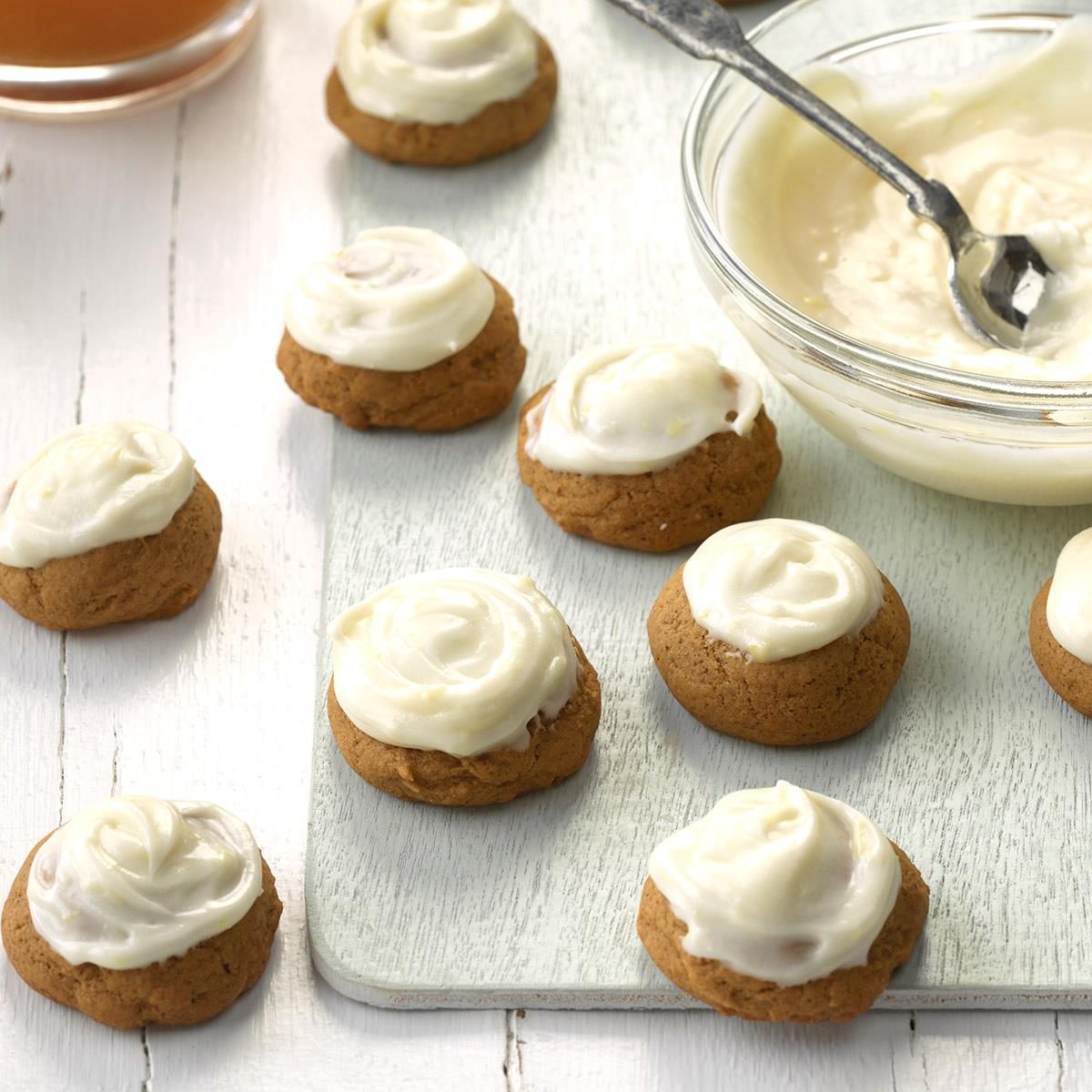 Gingerbread Cookies with Lemon Frosting