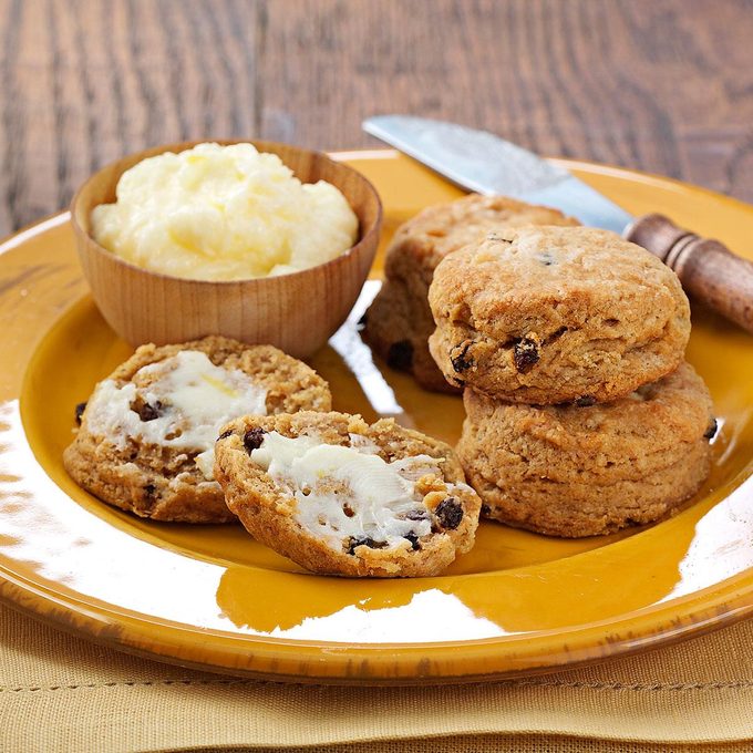 Gingerbread Scones with Lemon Butter