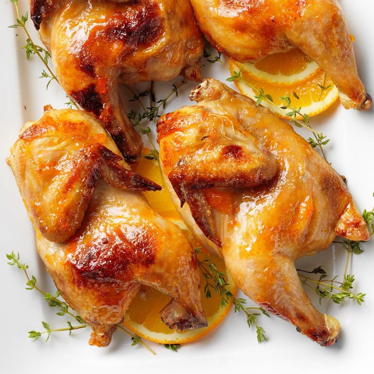 Glazed Cornish Hens