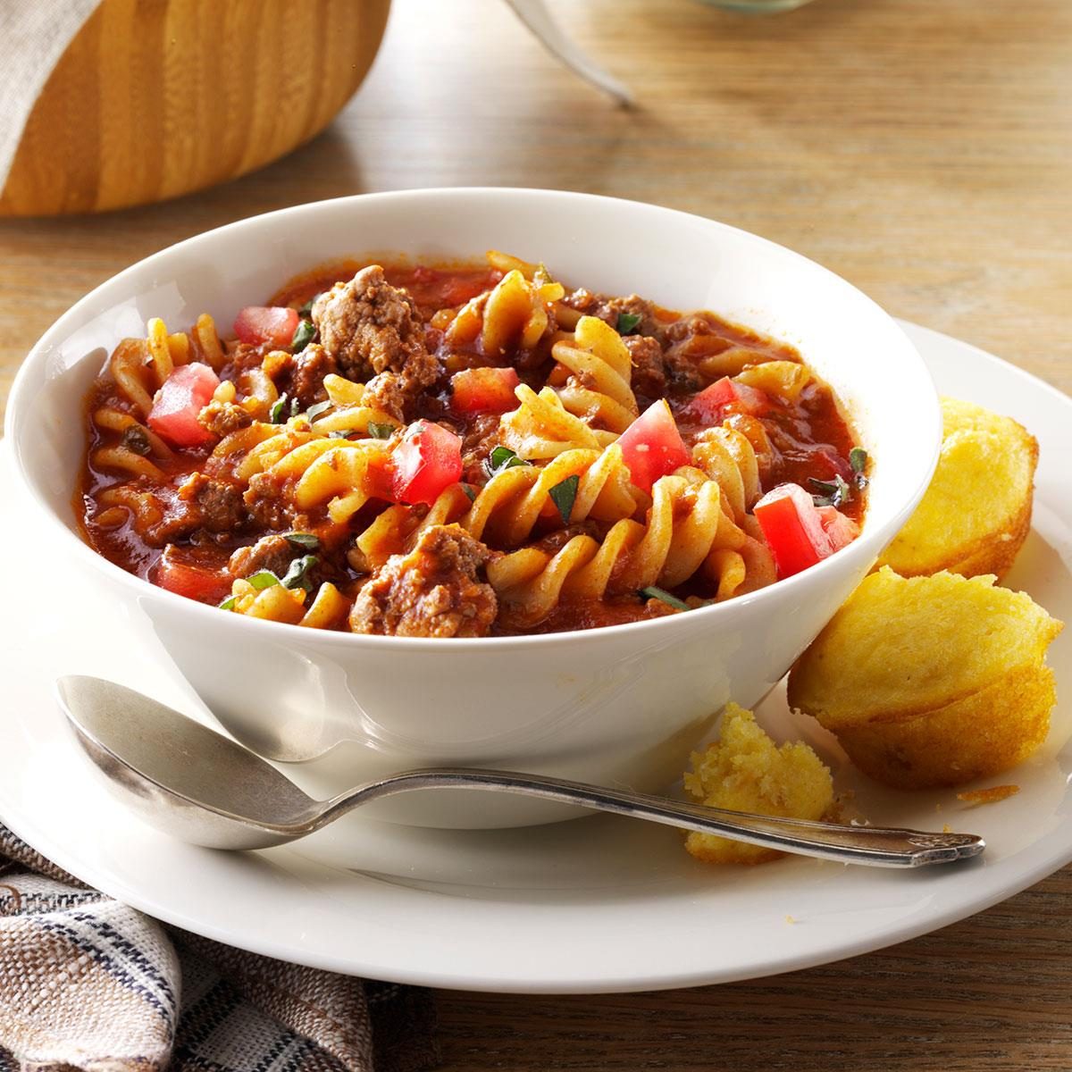 Gluten-Free Chili Beef Pasta