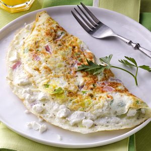 Goat Cheese & Ham Omelet