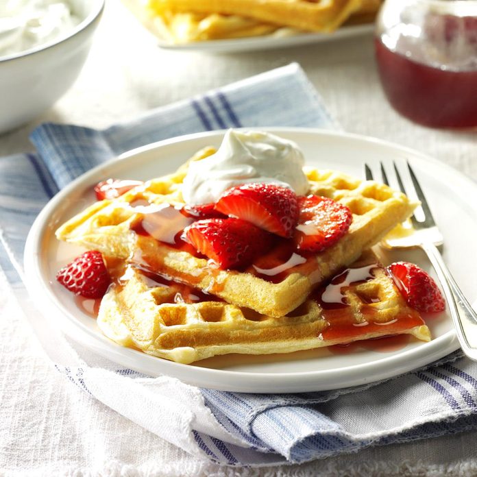 Golden Buttermilk Waffles