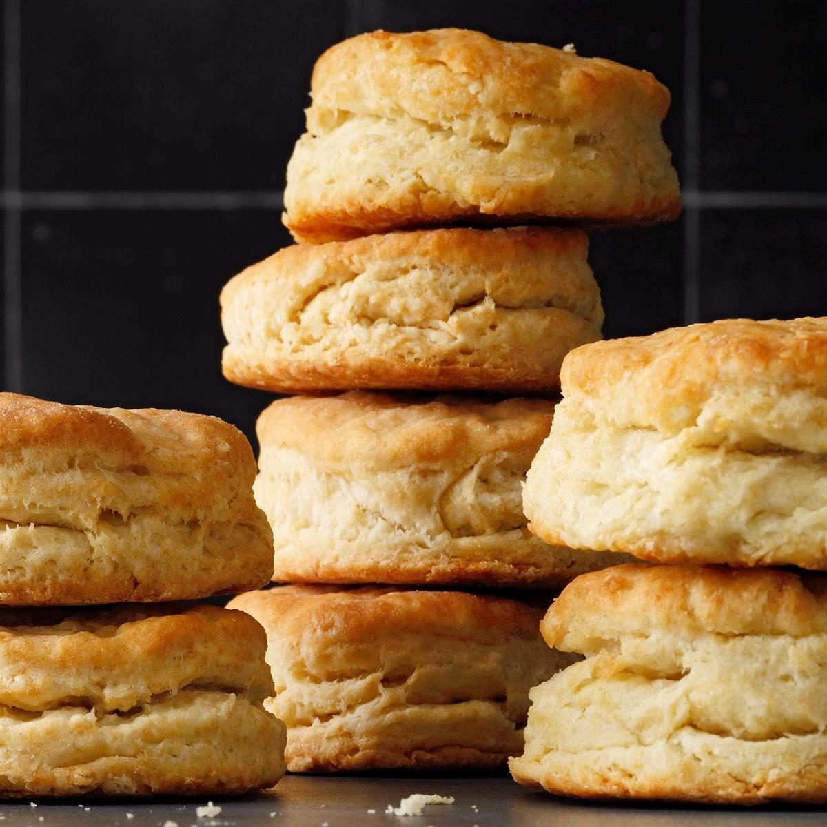 Golden Sourdough Biscuits