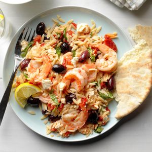 Greek Shrimp Orzo