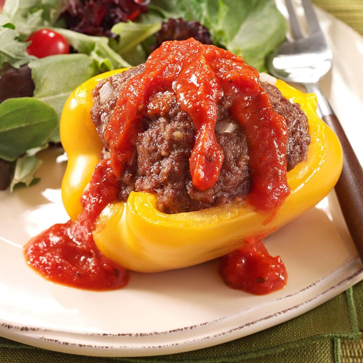 Grilled Beef Stuffed Peppers Recipe How To Make It