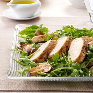 Grilled Chicken with Arugula Salad