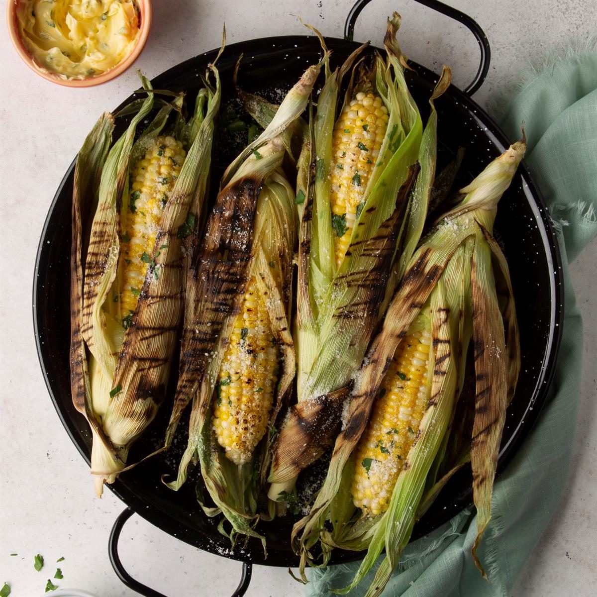 New Jersey: Grilled Corn in Husks