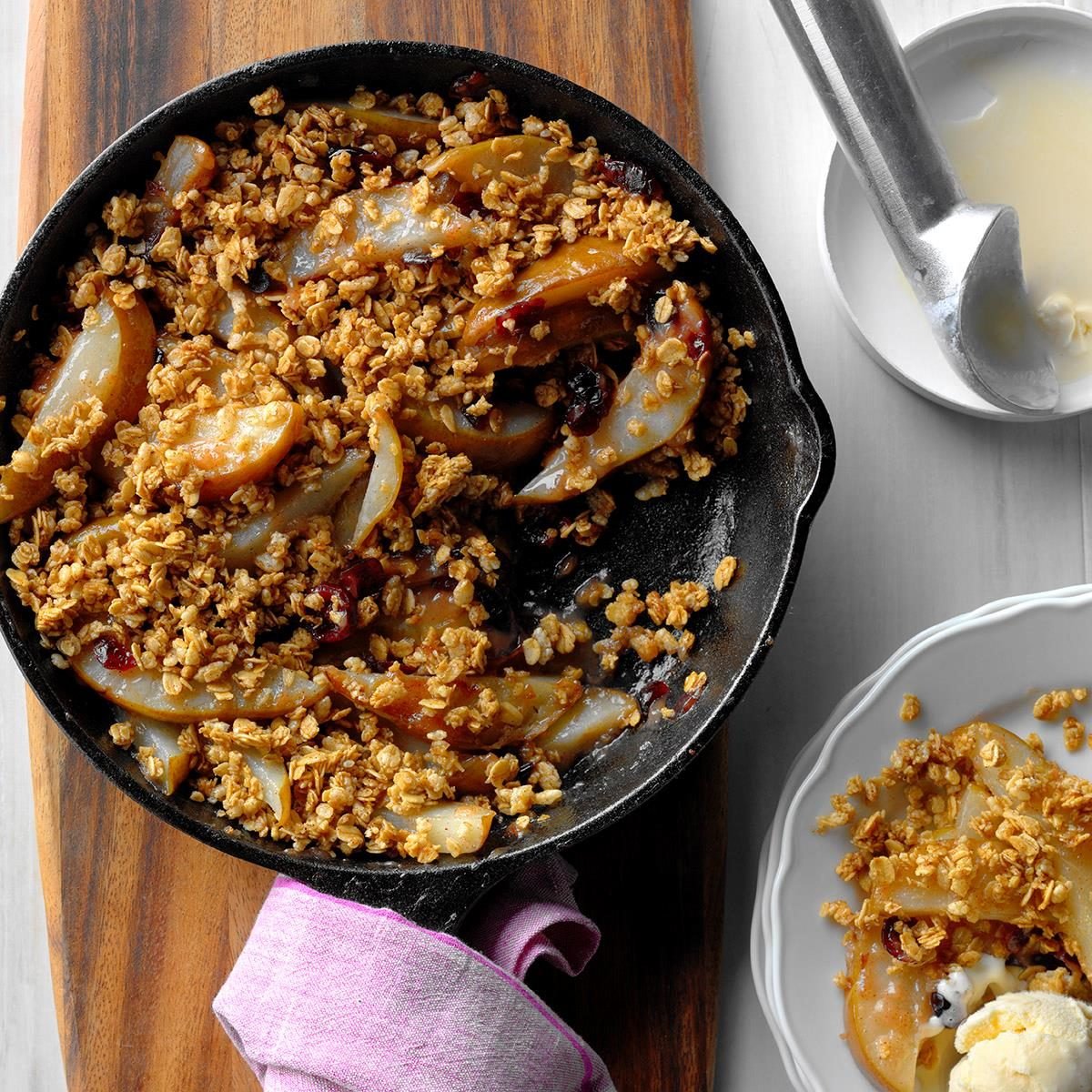 Grilled Cranberry Pear Crumble Recipe: How to Make It