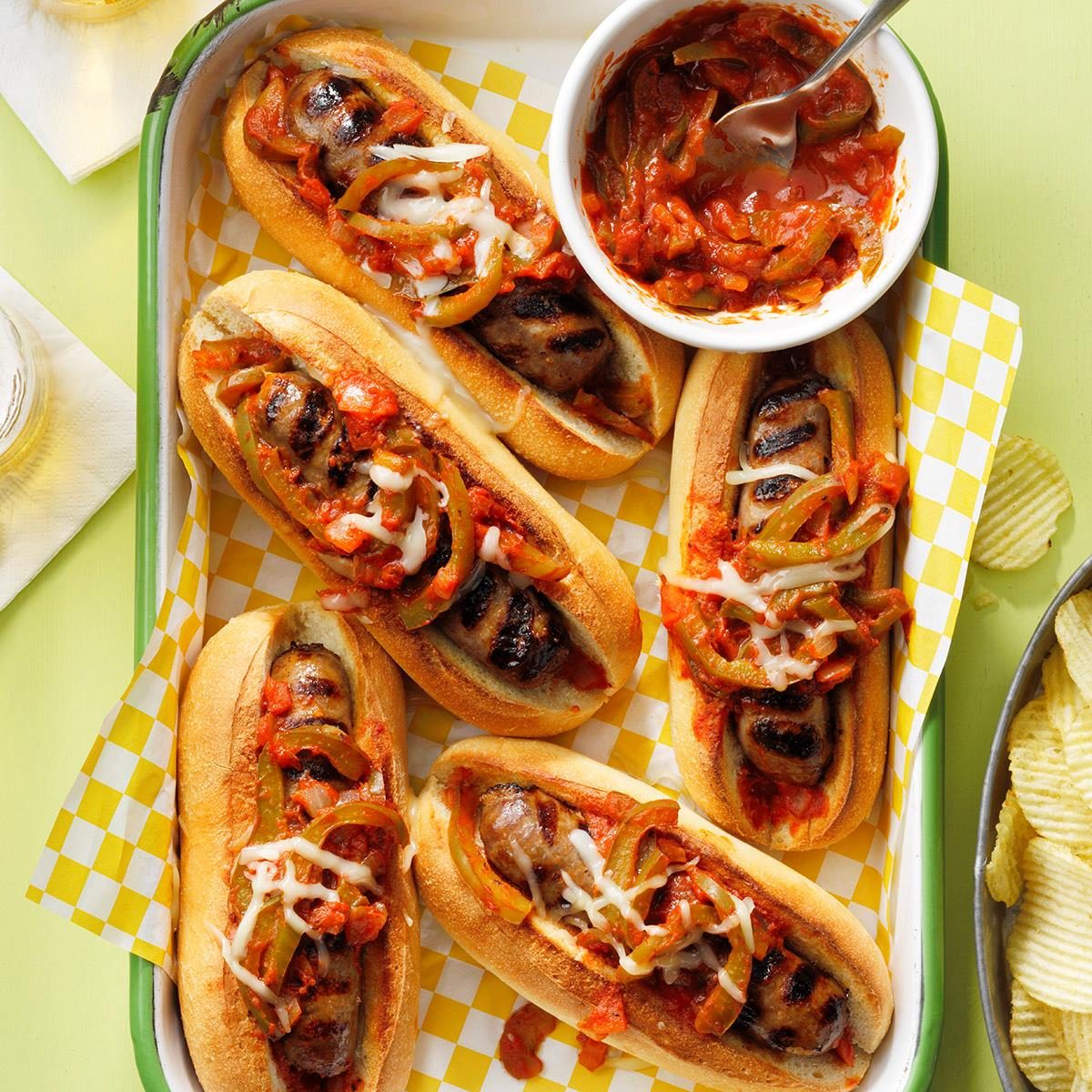 Grilled Italian Sausage Sandwiches