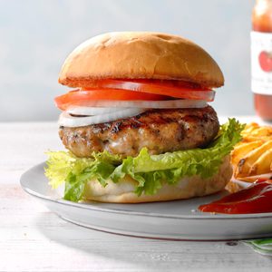 Grilled Pork Burgers