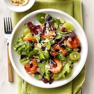 Grilled Shrimp Salads with Coconut Vinaigrette