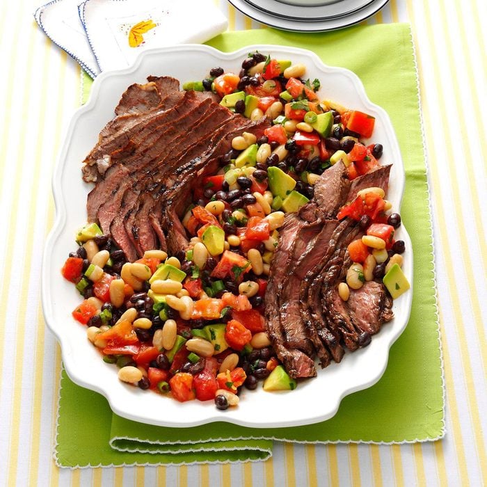 Grilled Steak Salad With Tomatoes Avocado Exps147474 Th143192b02 06 2bc Rms