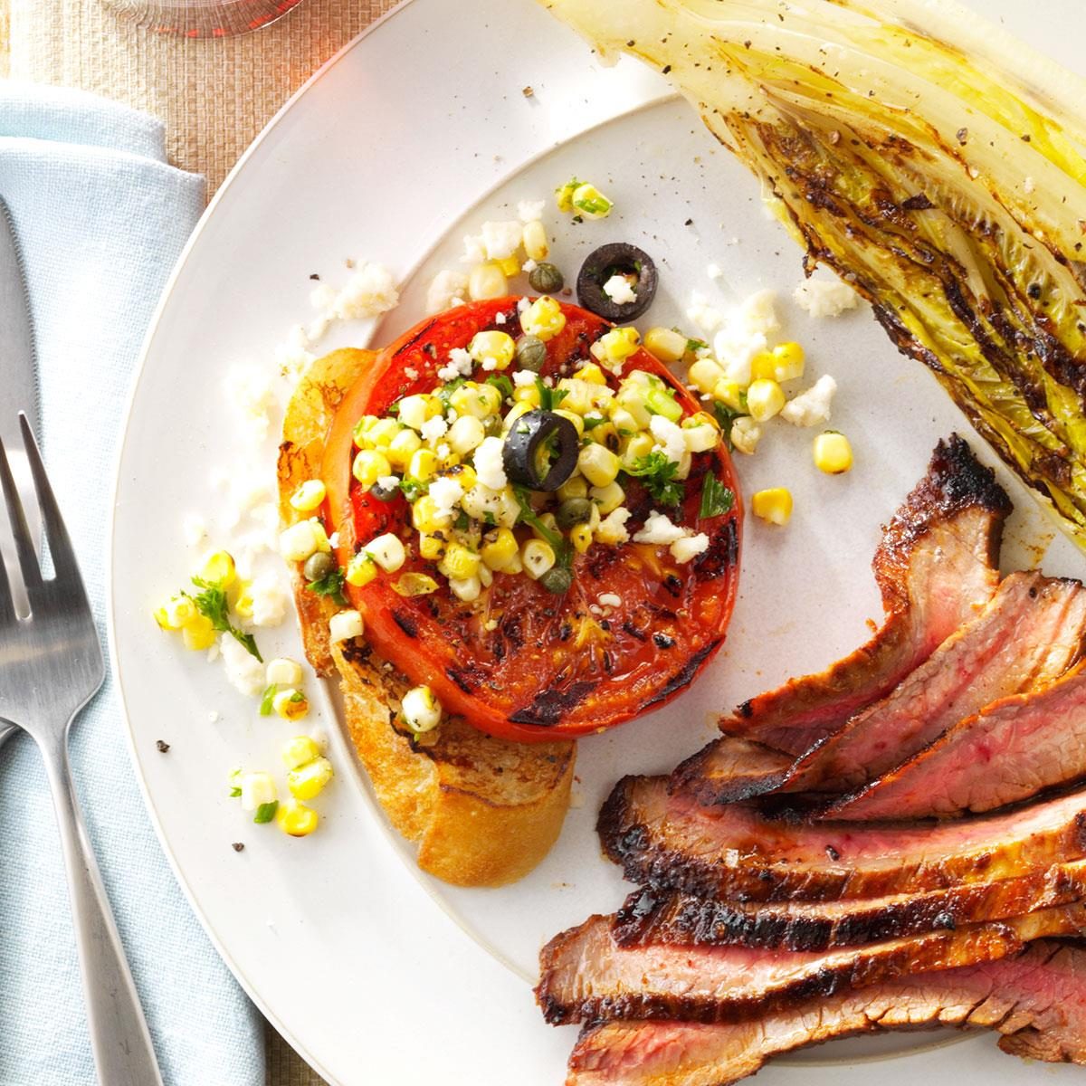 Grilled Tomato with Fresh Corn