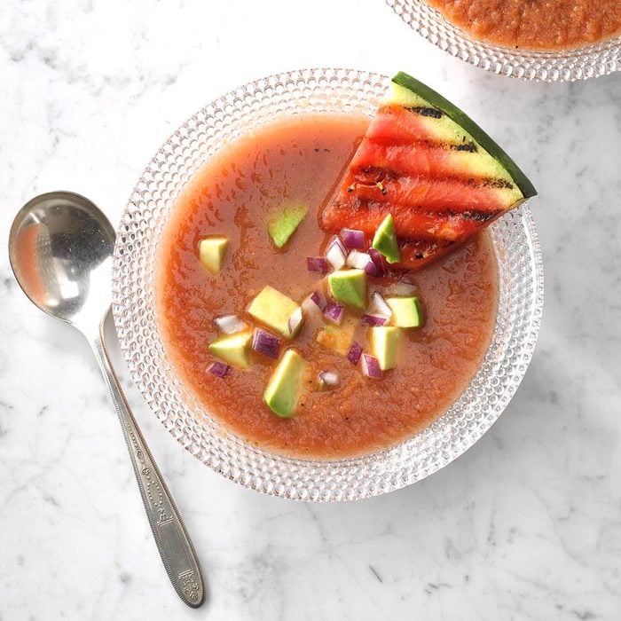 Grilled Watermelon Gazpacho