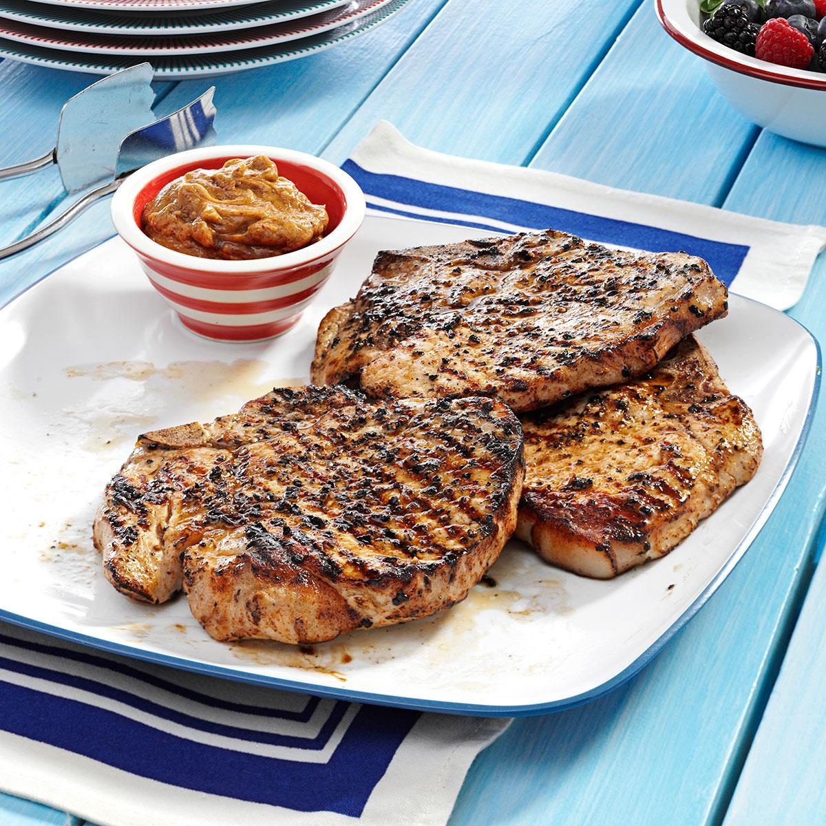 Grilled Whiskey Chops