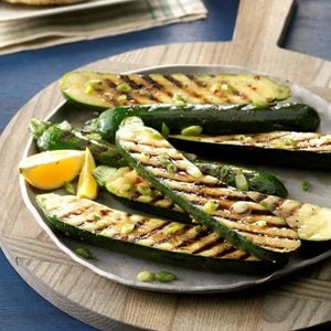 Grilled Zucchini with Onions