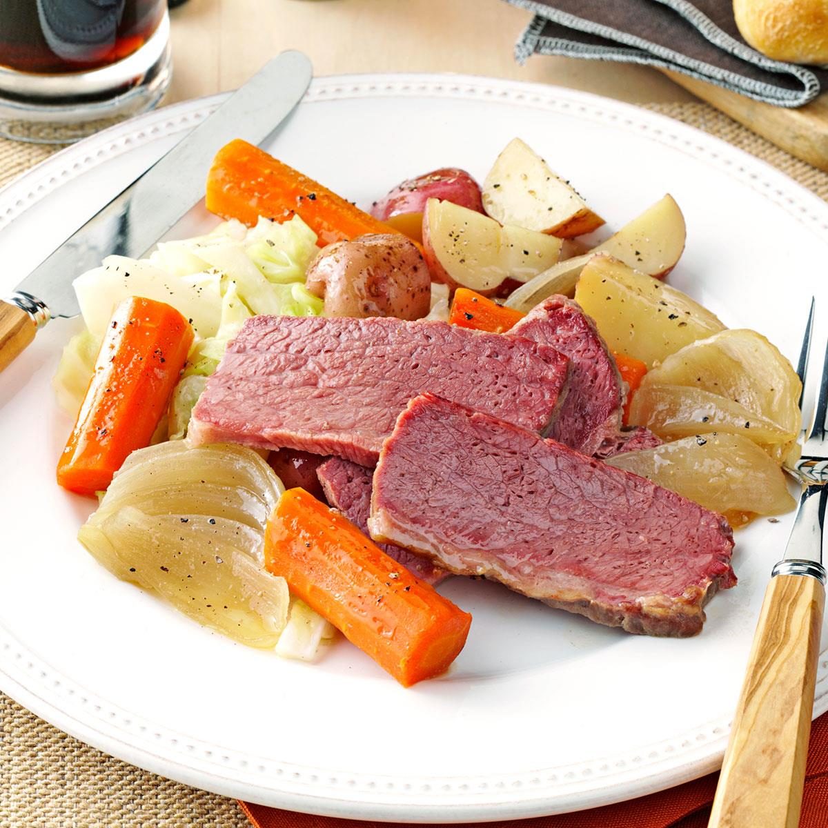 Guinness Corned Beef and Cabbage