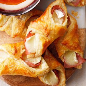 Air-Fryer Ham and Brie Pastries