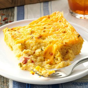 Ham & Cheese Grits Casserole