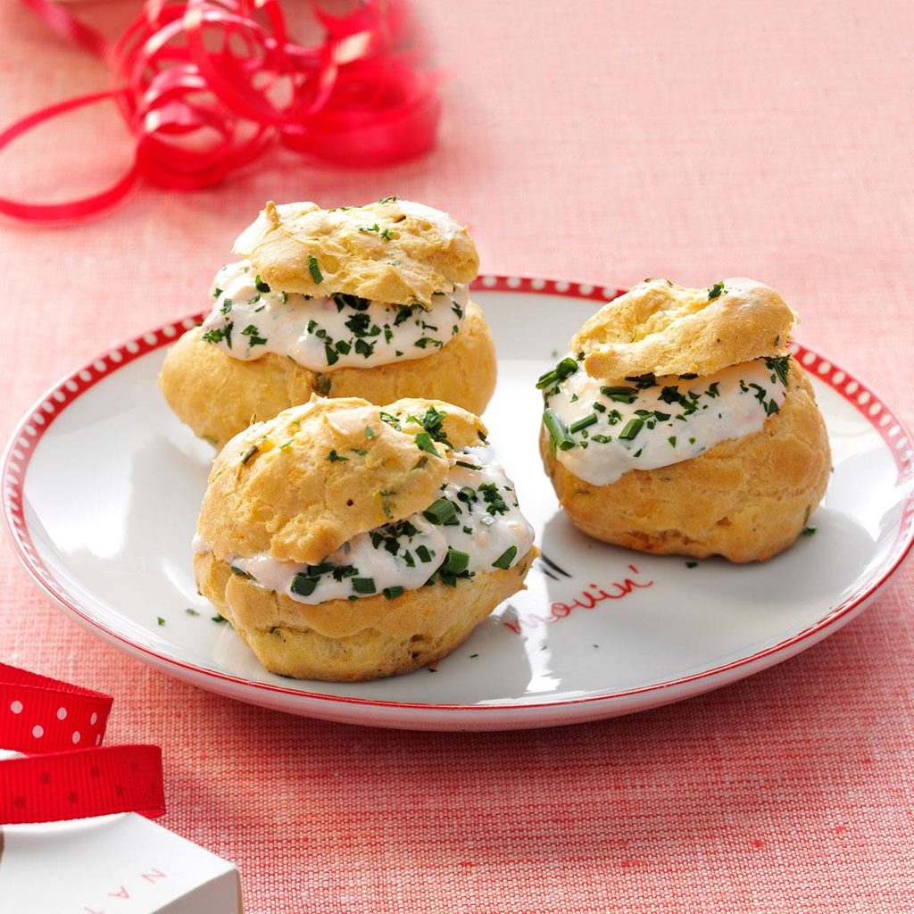 Ham and Cheese Cream Puffs