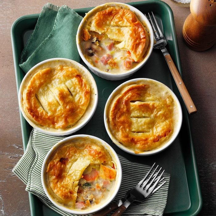 Ham and Leek Pies