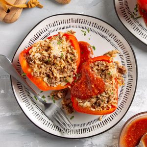 Herb-Stuffed Red Peppers