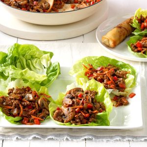 Hoisin Turkey Lettuce Wraps