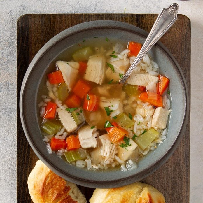 Homemade Chicken And Rice Soup Exps Ft20 19040 F 0110 1 2