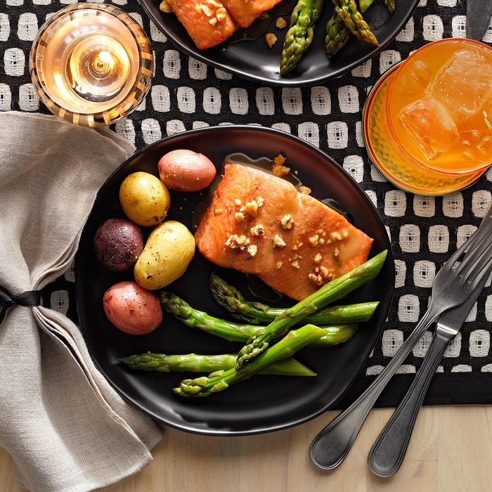 Honey-Dijon Salmon and Asparagus